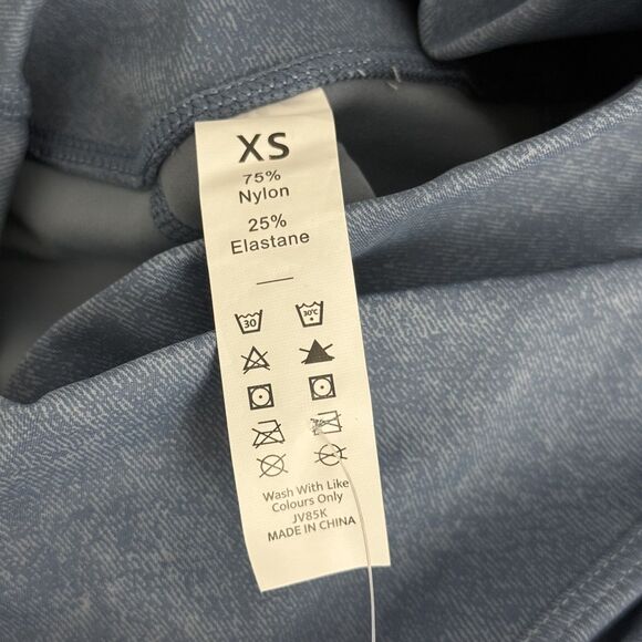 HALARA Softlyzero Crossover Pocket Plain Leggings XS Denim Dark Blue Print B80 - Picture 4 of 6